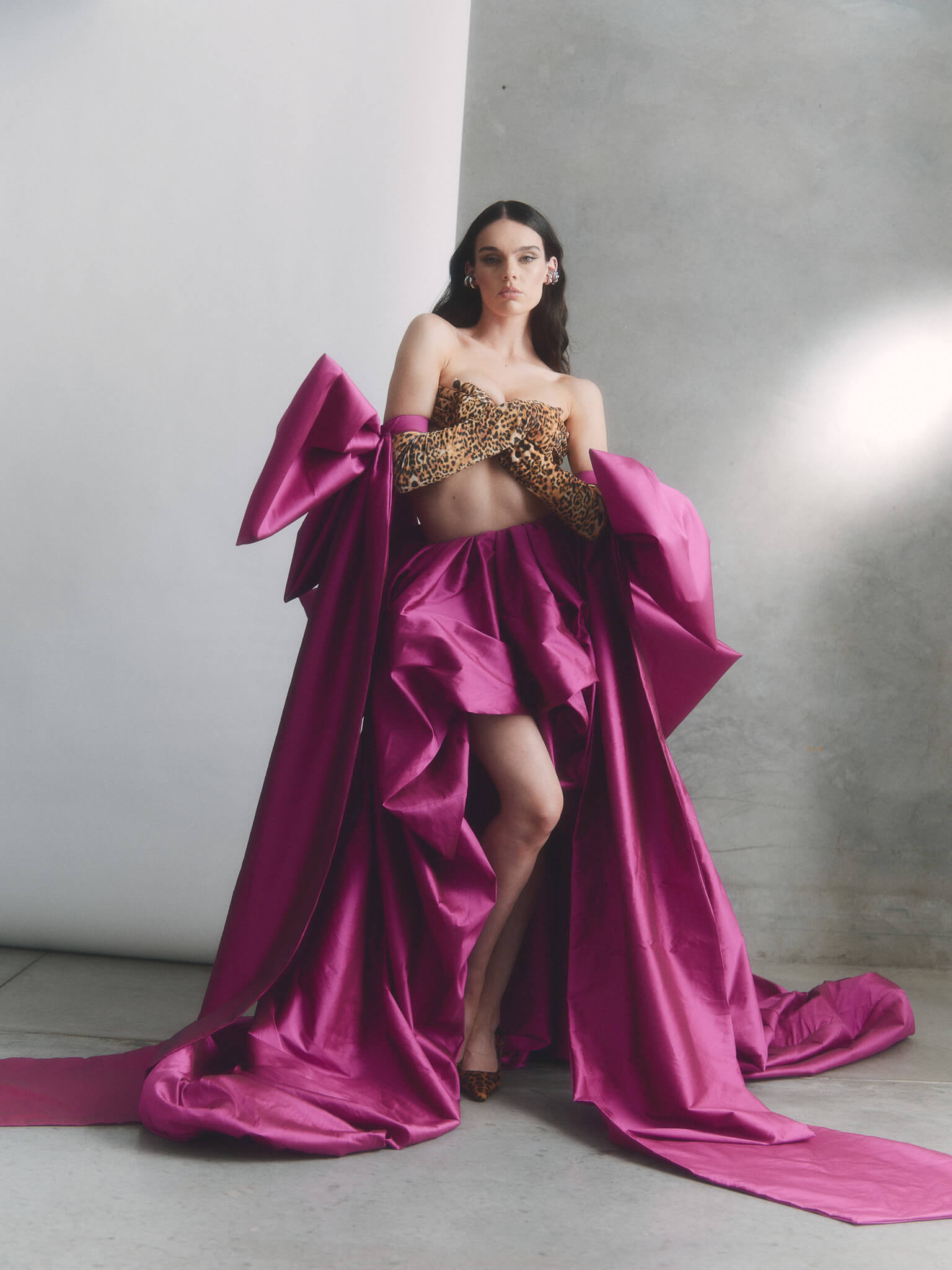 Celeste Bows - Deep Fuchsia