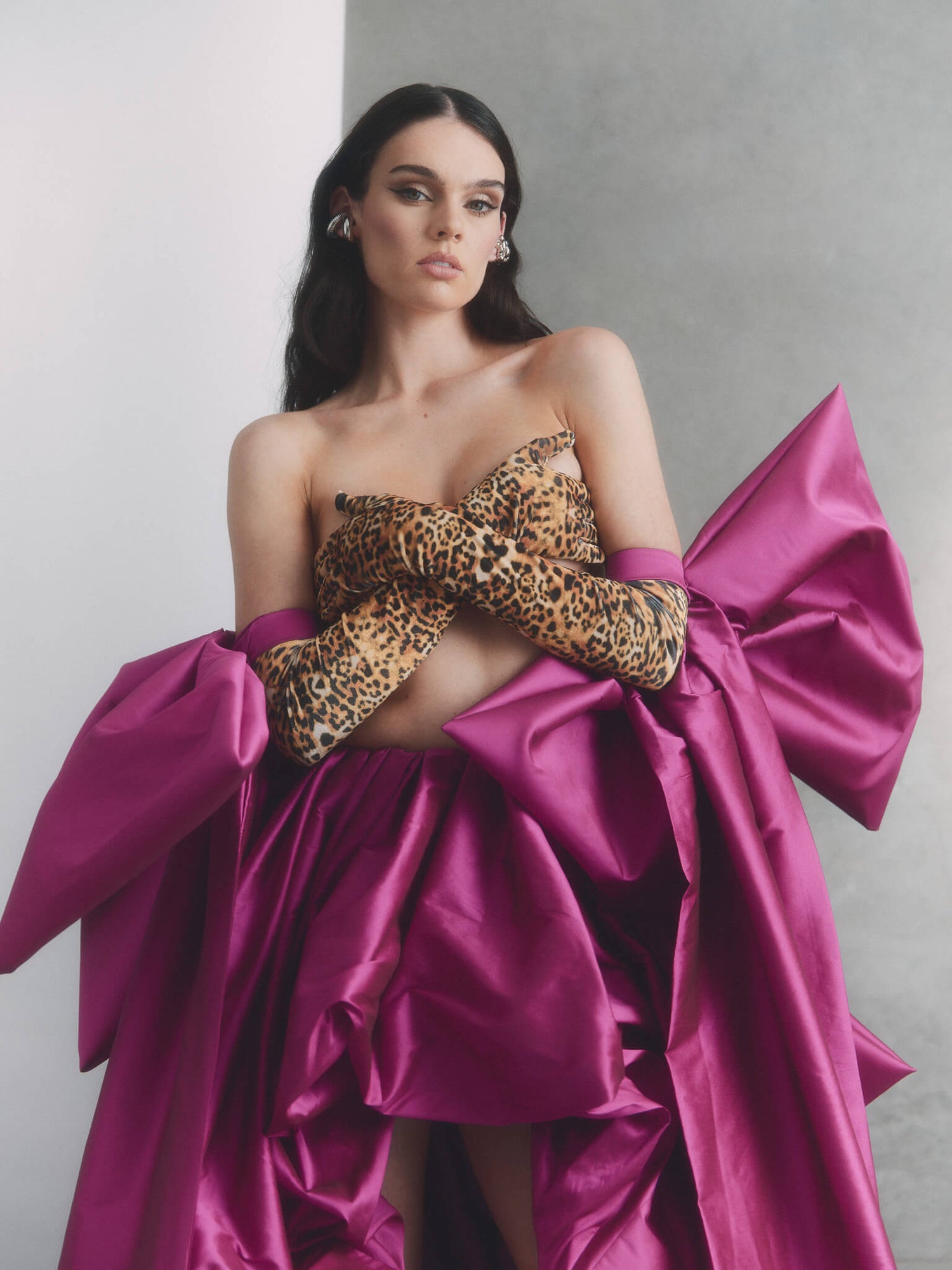 Celeste Bows - Deep Fuchsia